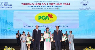 Dược phẩm PQA vinh dự nhận Giải Vàng Thương hiệu Số 1 Việt Nam 2024